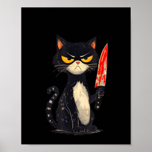 Funny Cat Meme I Require Snacks Design Men Women  Poster