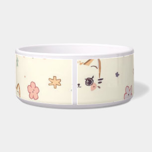 Funny Cat Meow Cartoon Pattern