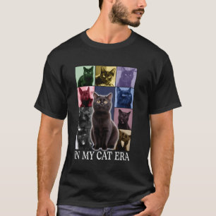 Funny Cat Moon In My Cat Era Cute Kitten For Men W T-Shirt