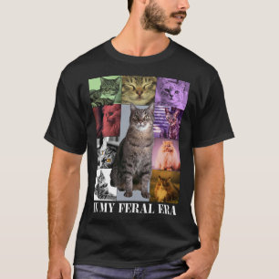 Funny Cat Moon In My Feral Era Cute Kitten For Men T-Shirt