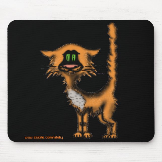 Funny cat mousepad design (Front)