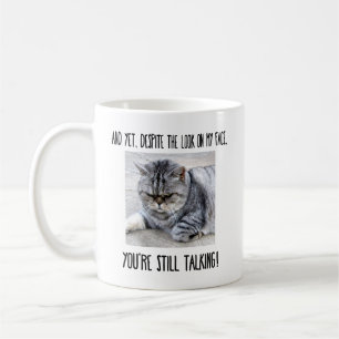 Funny cat mug, custom gift for cat lover coffee mug