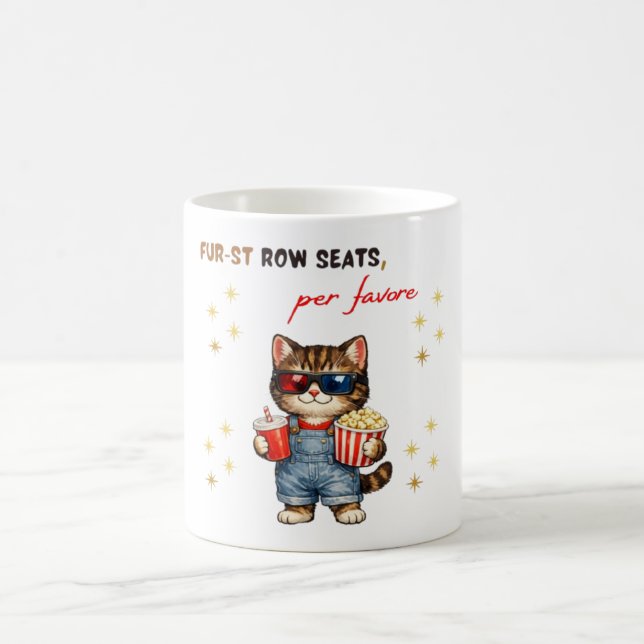 Funny Cat Mug Movie Night (Center)
