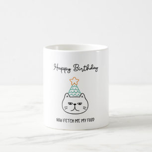 funny cat mum birthday mug