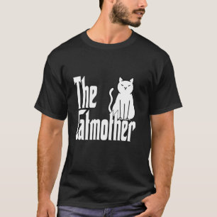 Funny Cat Mum Catmother White Cat Mother Kitty Mum T-Shirt