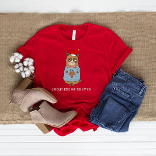 Funny Cat Mum Christmas T-Shirt