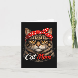 Funny Cat Mum Cute Cat Lovers Mothers Day Card