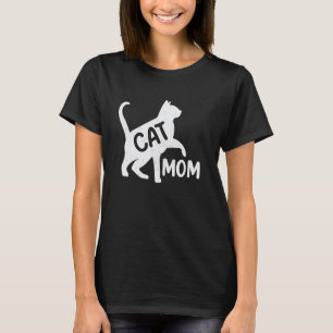 Funny Cat Mum Mama Cat Lover Girls Women Mothers D T-Shirt