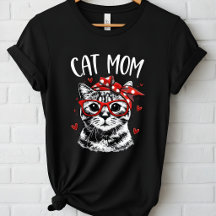 Funny Cat Mum with Glasses & Bandanna Women's 