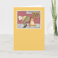 Funny Cat Near a Big Butt Birthday