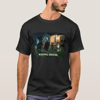 Funny Cat Night Scene T-Shirt