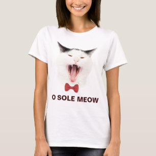 Funny Cat O Sole Meow customisable T-Shirt