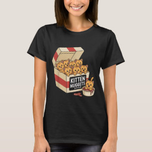 Funny Cat Owner Gift Kitten Nuggets Food Pun Women T-Shirt