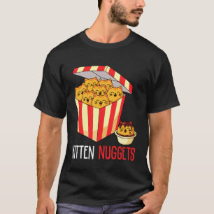 Funny Cat Owner Kitten Nuggets Food Pun Cat Lover T-Shirt