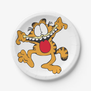 Funny cat paper plate