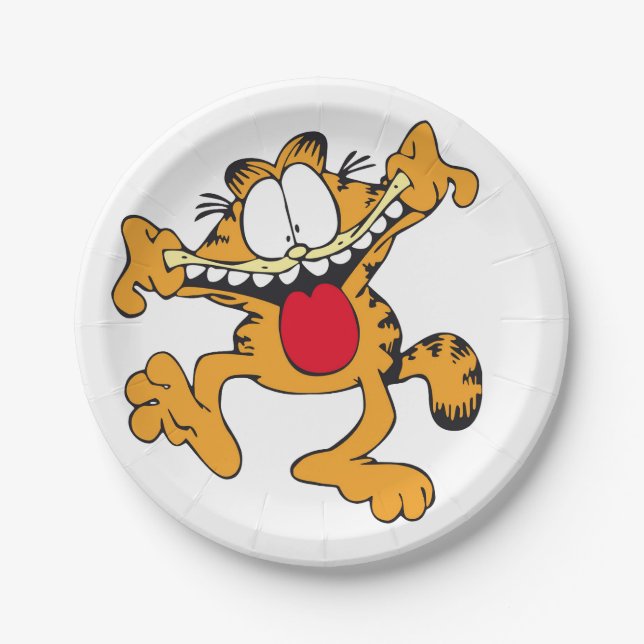 Funny cat paper plate (Front)