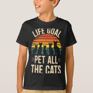 Funny Cat Parent Vet Tech Vetinary Life Goal Pet A T-Shirt