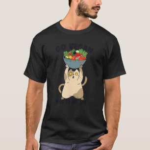 Funny Cat Plant Based Vegan T-Shirt