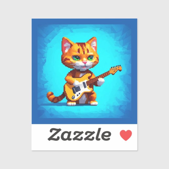 Funny Cat Playing Guitar (Sheet)