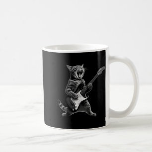 Funny Cat Playing Guitar Rock And Roll Men Women K Coffee Mug