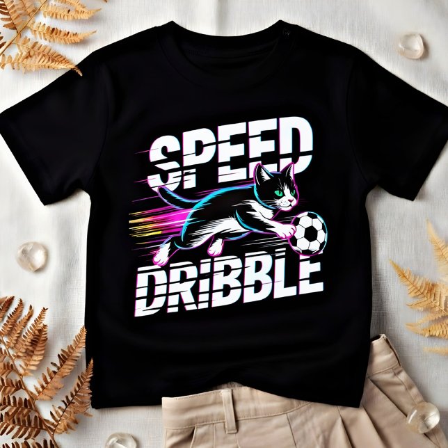 Funny Cat Playing Soccer - Gift for Kids & Teens T-Shirt (Creator Uploaded)