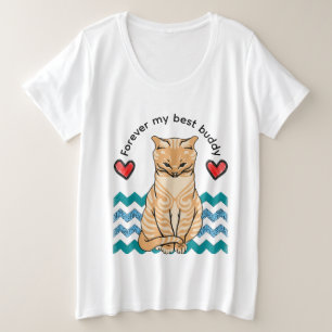 funny cat plus size T-Shirt
