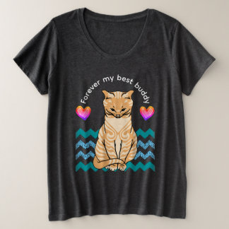 funny cat plus size T-Shirt