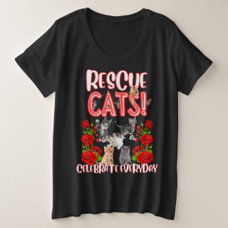 Funny Cat Plus Size T-Shirt