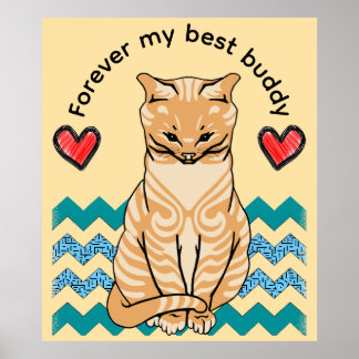 funny cat poster