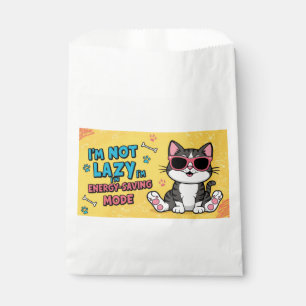 Funny Cat Poster Cartoon cat wearing sunglasses Favour Bags
