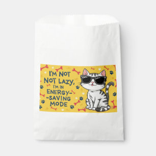 Funny Cat Poster, Cartoon cat wearing sunglasses  Favour Bags