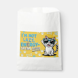 Funny Cat Poster, Cartoon cat wearing sunglasses  Favour Bags
