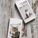Funny Cat Pun Dating Business Cards<br><div class="desc">Want to make a lasting impression? How about this hilarious pet cat themed dating business card, featuring your cat's photos and a great "ask meowt" pun to ensure you stand out. Our card is fully customisable, allowing you to include your name, contact information, and any other details you want to...</div>