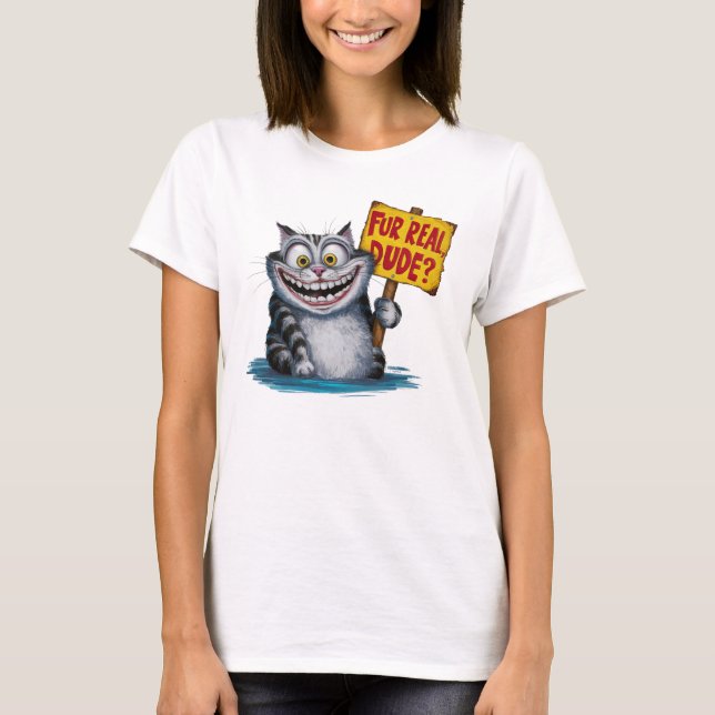 Funny Cat Pun T-Shirt (Front)