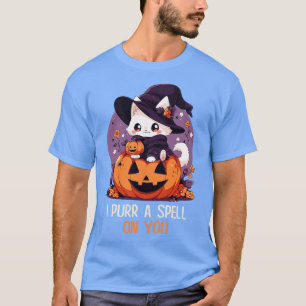 Funny Cat Pun Witch Spell Graphic Men Kids Women H T-Shirt