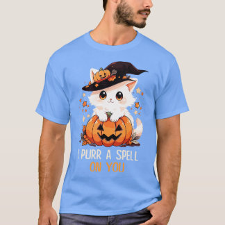 Funny Cat Pun Witch Spell Graphic Men Kids Women H T-Shirt
