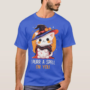 Funny Cat Pun Witch Spell Graphic Men Kids Women H T-Shirt