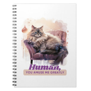 Funny Cat Quote Back-to-School Animal Lovers Notebook