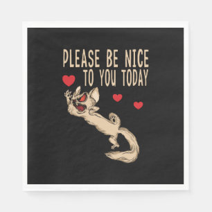 Funny Cat Quote Tomcat nice Design Napkin