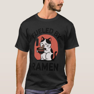 Funny Cat Ramen Fuelled by Ramen Japanese Kawaii A T-Shirt