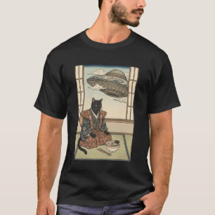 Funny Cat Ramen Japanese Kawaii Anime Cat T-Shirt