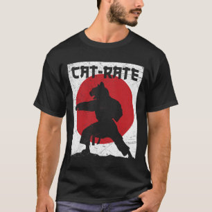Funny Cat-rate Cat Karate Gift For Martial Arts Ki T-Shirt