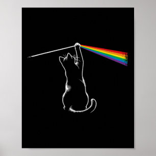 Funny Cat Rock Music Gift Women Kids Men Autism Fu Poster
