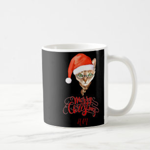 Funny Cat Santa Winter Merry Christmas T Shirt  Coffee Mug