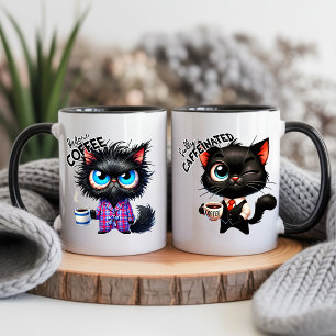Funny Cat Sarcastic Animal Quote Coffee Magic Mug