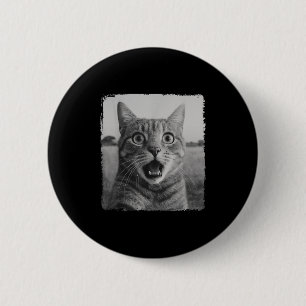 Funny Cat Selfie Meme Graphic For Men Women Kids  6 Cm Round Badge