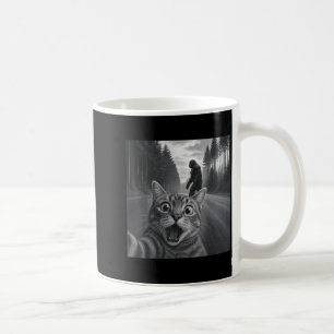Funny Cat Selfie With Bigfoot Cat Lovers For Men W Coffee Mug