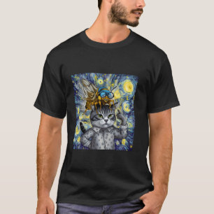 Funny Cat Selfie With Cicadas Invasion 2024 Brood T-Shirt