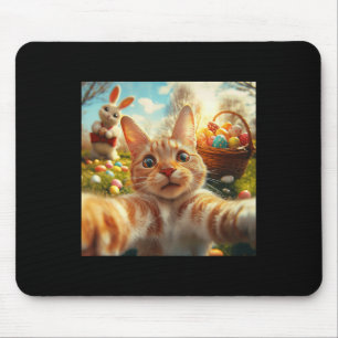 Funny Cat Selfie Women Girls Boys Kids Easter  Mouse Pad
