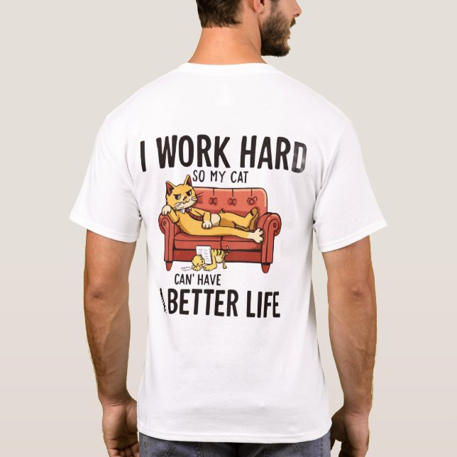 Funny Cat Shirt  (Back)